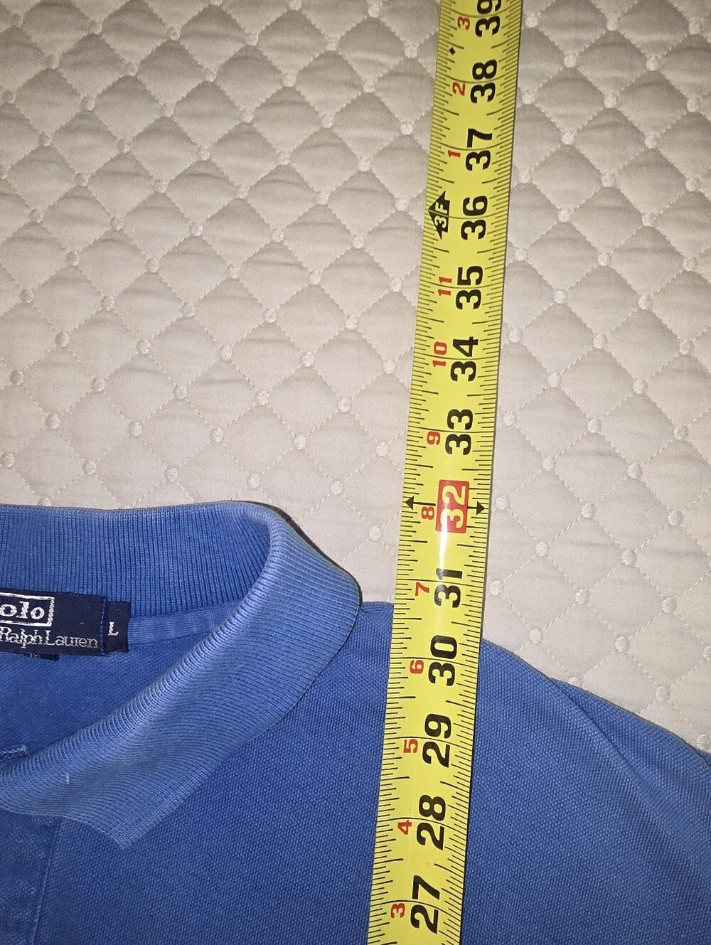 Lg - Ralph Lauren Men’s Royal Blue w/Yellow Pony Logo. (GOOD CONDITION)